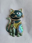 Broszka kot kotek broszka na magnes magnetyczna przypinka