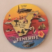 Magnes na lodówkę drewniany TENERIFE Teneryfa Hiszpania Spain (1K) 