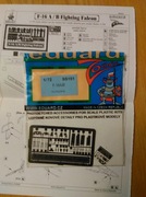 Blaszka fototrawiona F-16A/B  ZOOM EDUARD