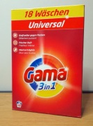 2x GAMA proszek do prania uniwersalny 1,08kg 18 prań