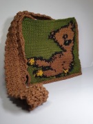 Szydełkowana torba rękodzieło (miś Jasia Fasoli "Teddy")