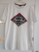 Petrol industries t-shirt koszulka biała z nadrukiem xl 