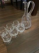 szklany zestaw dzbanek i kubeczki