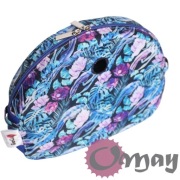 Niebieski organizer do Obag MOON LIGHT kwiaty chaber lilia 2 kieszenie OMAY