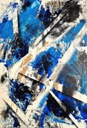 Abstrakcja "Bleunaris" 50x70cm Paliga.Art