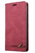 ETUI SKÓRZANE Z KLAPKĄ PORTFEL POKROWIEC VIVO Y21s CZERWONY