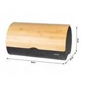 Chlebak czarny metalowy