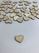 Malutkie serduszka ze sklejki DIY ręczne prace 