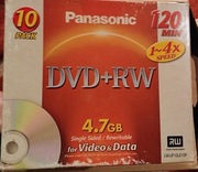 Zestaw płyt DVD+RW Panasonic - 10 sztuk