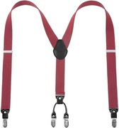 Szelki dla mężczyzn szerokie z 4 mocnymi klipsami 35 mm