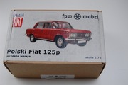 POLSKI FIAT 125P -MODEL ŻYWICZNY
