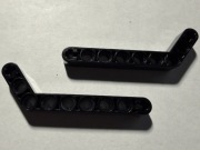 LEGO TECHNIC LIFTARM,MODYIFIED BENT THICK 1x9 (7-3) CZARNE 32271 2 szt.