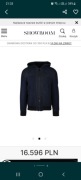 Oryginalna kurtka PRADA Montone Bomber Navy blue z
