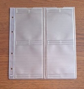 Lindner (K4) - Strona/karta na duże monety o średnicy 75mm (4x 76x82mm)