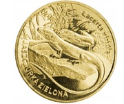 Moneta 2 zł - Jaszczurka zielona - 2009 rok
