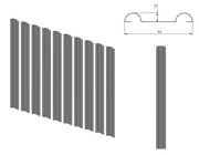 Aluminiowe panele / sztachety ogrodzeniowe