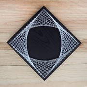 Mała mandala Obraz String Art Rękodzieło 15x15cm