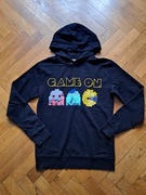 H&m czarna bluza 158/164 game on obracane cekiny
