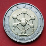 2  Euro  2006 r  -  Belgia     Model atomu        stan !!!