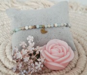 Bransoletka z kamieni Amazonit.