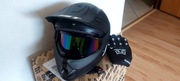 Kask motocyklowy+Goglle+Rękawice