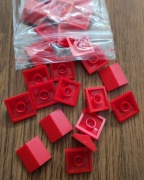 Lego 30 szt - Red - Slope 33 2x2 Double - 3300 - NOWE