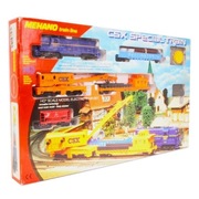 GLEDZIU KOLEJKA MAKIETA ZESTAW MEHANO DŹWIG CSX T356 BDB- PASUJE DO PIKO