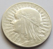 5 zł złotych Głowa Kobiety 1932 r. (2) Ag