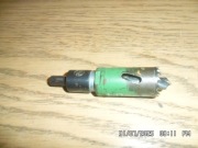 HITACHI otwornica bimetalowa z uchwytem adapterem i wiertłem