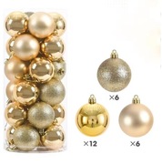 Zestaw Bombek Choinkowych - 24 sztuki