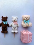 Miś cukrowy figurka na tort prezent roczek