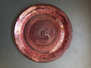 Talerz ozdobny, szklany na owoce ciasto 19,5cm