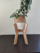 Kwietnik stojący drewniany stojak na kwiatki