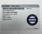 Karta kontroli dostępu HID iCLASS / Prox Card pakiet 25 sztuk 