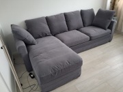 IKEA GRÖNLID Sofa ze szezlongiem, kolor Ljungen średnioszary
