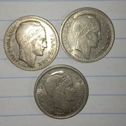 Francja 10 francs 1947 ,1948,1949r