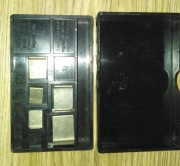 Odważniki waga laboratoryjna pudełko bakelit PRL 