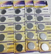 20X BATERIA LITOWA GUTALKALI CR 2025 GUZIKOWA 3V