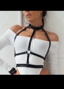 Stylowa uprząż / harness modowy – czarny