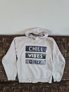 Bluza z kapturem z napisami z cekin H&M 158/164