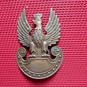Stary mosiężny orzełek wojska polskiego 