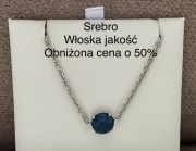 Bransoletka damska ze srebra z kryształkiem 