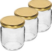 Słoik twist off 500 ml z kolorową zakrętką fi82/6 - 6szt.