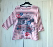 Bonmarche Paris bawełniana bluzka rękaw 3/4 48 50