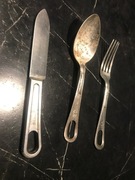 ORYGINALNY NÓŻ ARMII USA - M1926 - Z DATĄ 1945 Zestaw widelca i łyżki  set