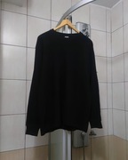 bluza męska Zara L bluzka z długim rękawem czarna ciemna  sweter hoodie k