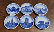 Royal Copenhagen 6x mini talerzyk do zawieszenia 