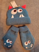 Komplet czapka i rękawiczki dziecięce dla chłopca