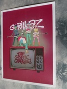 plakat na płótnie zspołu muzycznego gorillaz