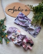 Opaska przeplatana (50-52cm) i 4x gumeczka scrunchies